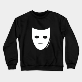 Bored Boring Boredom Emotion Character Mask Gift Crewneck Sweatshirt